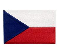 Czech Republic Flag Patch Embroidered Applique Czech Iron On Sew On National Emblem