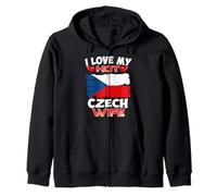 Czech Republic I Love My Hot Czech Wife Zip Hoodie