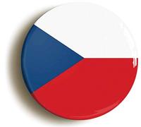 Czech Republic National Flag Fridge Magnet (Circular 2inch / 50mm Diameter)