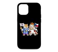 Czech Republic South Korean Flag Czech Korean Roots Case for iPhone 12/12 Pro