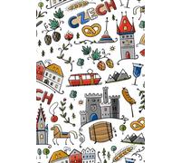 Czech Republic Symbols Notebook: A5 Lined Journal with Czech Attractions: 100 Pages for Writing, Sketching, and Creativity - Glossy Cover, Perfect Gift for Czech Lovers