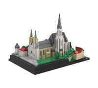 Czech Saint Wenceslas Cathedral Building Blocks Set, 1/750 Scale Realistic German Landmark Architecture Model, DIY Construction Kit for Teens & Adults（1104PCS）