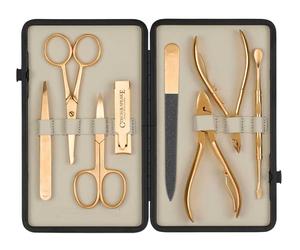 Czech & Speake - Leather-Bound Manicure Set - Gold/Cream - Nail care tools