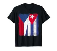 Czechia Cuba Half Flag Czechian Cuban Heritage T-Shirt