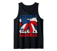 Czechia Czech Pride Coquette Bow Flag Tank Top