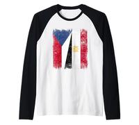 Czechia Egypt Half Flag Czechian Egyptian Heritage Raglan Baseball Tee