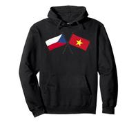 Czechia Vietnam Crossed Flags Czech Republic Vietnamese Pullover Hoodie