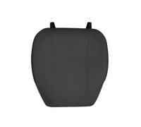 CZEMAM 1 piece Universal Soft PU Leather Front Car Seat Cushion Full-Cover | Anti-slip buckle Car Seat Protector Full Ventilation Holes for Driver Side Comfort Car Seat Pad for Autos SUVs Trucks Black