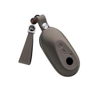 CZEMAM Delicate Leather Car Key Fob Cover for Mercedes Benz GLC CLE EQE EQS | Remote Key Cover for SL Class R232 MB GLC 300 SUV 2025 Smart Key Accessories Car key fob holder with Keychain Brown 2 Buttons