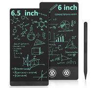 Czemo LCD Writing Board, Adult, Dual Screen LCD Writing Boards with 2 x Writing Surfaces, 6.5 Inches, 6 Inches, Plain LCD Writing Tablet for Office, Memo, Notebook, Agenda
