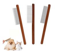 CZFDCK 3 Pcs Cat Comb, Cat Comb For Short Haired Cats, Cat Comb For Long Haired Cats, Electric Flea Comb for Cats Cat Grooming Comb Pet Combs For Cat Dogs Removes Knots & Dead Hair Grooming Comb