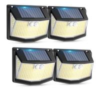 CZHHMART Solar Lights Outdoor Garden 248 LED Solar Security Light 4 Pack