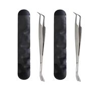 Czhotg 2Pcs Silver 2 in 1 Tick Removal Tool for Pets, Stainless Steel Professional Tick Tweezers Ticks Remover for Dogs, Cats and Humans, Flea and Tick Control, Tick Remover Tools