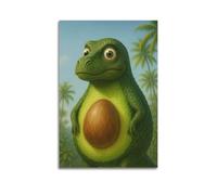 CZHXYZ Canvas Posters Wall Art for Bedroom And Living Room Decor - Fantasy Realistic Avocado Dinosaur 12x18inch(30x45cm) Unframe-style