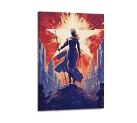 CZHXYZ Canvas Posters Wall Art for Bedroom And Living Room Decor - Humanities Epic Illustration Gathering Under The Flag 20x30inch(50x75cm) Frame-style