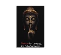 CZHXYZ Canvas Posters Wall Art for Bedroom And Living Room Decor - Religious Poster Buddha's Silent Philosophical Image And Introspective Beauty of Dharma 16x24inch(40x60cm) Unframe-style