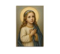 CZHXYZ Canvas Posters Wall Art for Bedroom And Living Room Decor - Religious Poster Holy Child's Innocent Holy Image And Hope Starting Point of Faith 20x30inch(50x75cm) Unframe-style