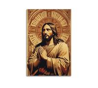 CZHXYZ Canvas Posters Wall Art for Bedroom And Living Room Decor - Religious Poster Retro Image of Jesus And Historical Heritage of Faith 20x30inch(50x75cm) Unframe-style