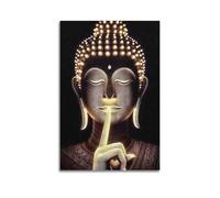 CZHXYZ Canvas Posters Wall Art for Bedroom And Living Room Decor - Religious Poster The Metaphor of Quiet Awareness in Buddha's Silence Gesture 12x18inch(30x45cm) Unframe-style
