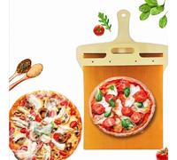 CZHZY Sliding Pizza Peel, Magic Non-Stick Pizza Transfer Slider with Handle, Super Smart Pizza Spatula Paddle, A Good Pizza Oven Accessory, Large