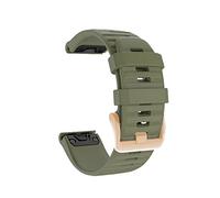 CZKE For Garmin Fenix 6S 5S Watchband 20mm Bracelet For Fenix 6s Pro 5s Plus Rose gold buckle Silicone Quick Replacement Wrist Straps (Color : A, Size : 20mm)