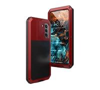 CZKE For Samsung Galaxy S22 Case Doom Armor Metal Case,Anti Drop Full Body Protective Cases With Screen Protector (Color : Red, Size : S22)