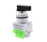 CZKE LAY37 22mm Rotary switch 2/3 Position Knob Rotary 1NO/1NC and 2NO rotary switch DPST Locking Switch 660V Ui 10A Ith (Color : Long handle 2NO, Voltage : 3 Position)