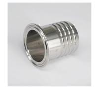CZMDKEXM 51mm Tube Barbed- Tri Clamp 2" Ferrule O/D 64mm 304 Stainless Steel Ferrule Clamp Pipe Connector Fitting