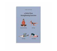 CZMDKEXM At Home Exercise Guide for Men Pelvic Floor Health Bladder Control Prostate Support Educational Metal Sign 8 X 12 in