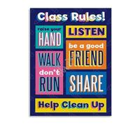 CZMDKEXM Class Rules Poster Classroom Expectations for Teachers Back to School Decor Elementary Middle Wall-Art(Framed,16x24inch(40x60cm))