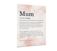 CZMDKEXM Modern Mum Canvas Print - Beautiful Definition of Motherhood Wall Art, Contemporary Home Decor & Thoughtful Gift for Wife, Grandma (Unframed,16x24inch(40x60cm))