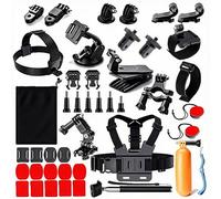 CZMYCBG 43-in-1 Action Camera Accessories Kit with Floaty Grip & Long Arm Suction Cup, Includes Selfie Stick, Tripod, Adapters for GoPro Hero 12/11/10/9/8