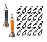 CZMYCBG Glove Clips for Work Glove Holders, Work Glove Holder for Duty Belt, Belt Grabber Clip for Construction Worker, with Bear Bell(Black)