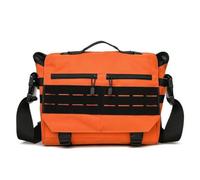 CZMYCBG Large Capacity Crossbody Messenger Bag, Multi-Pocket Shoulder Briefcase for Men, Rugged Outdoor Commuter Satchel with Adjustable Strap(Orange)