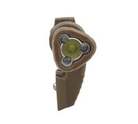 CZMYCBG Tactical Accessories Helmet Light 4 Modes Military Signal Flashlight Compatible with Ops Core ARC Specification Guide Rail Airsoft Helmet Light,Brown