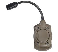 CZMYCBG Tactical Helmet Light with Three Colors Signal Lamp, Mounting System for Helmet and Flexi-Neck Design, Multifunctional Flashlight(Tan)