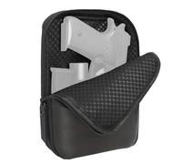 CZMYCBG Tactical Pistol Gun Case Bag for Handguns, Gun Range Bag Hand Gun Case for Pistols Soft Gun Carrying Case with Lockable Zipper Padded Firearm Case