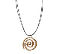 CZMZHFC Spiral Necklace(silver+gold), Extra Long, Ceramics, No Gemstone