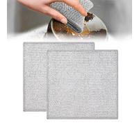 CZNBZIU Dish cloths, brillo pads,Wire Dishwashing Cloth Non Scratch Dish Scrubbing Cloth,Multipurpose Wire Dishwashing Rags for Wet and Dry Free Washable Cloth Duster for Home,Kitchen