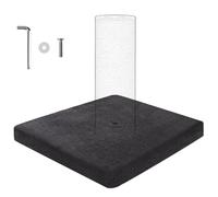 Czoynife 15.75" W * 15.75" L * .047”H Soft Plush as Cat Scratching Post Base, it can be Folded in Half, Anti Friction, Durable, timeproof and Easy to Store (3 Colors) (Darkgrey)