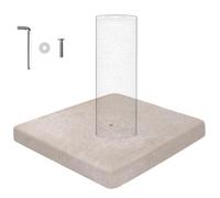 Czoynife 15.75" W * 15.75" L * .047”H Soft Plush as Cat Scratching Post Base, it can be Folded in Half, Anti Friction, Durable, timeproof and Easy to Store (3 Colors) (Beige)