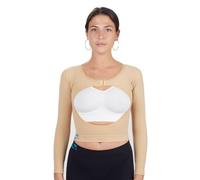 CzSalus Bust Sheath and Arm Cuffs Post Liposuction Brachioplasty, K1 (18-21 mmHg) - (Nude, L/XL)