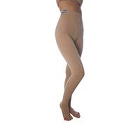 CzSalus Flat Weave Slimming Compression Leggings, 18-21 mmHg , for Lipedema-Lymphedema - Beige - S