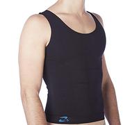 CzSalus Men's Slimming Tank Top in Bio-Fir emana®, Slimming Effect (Black, XL)