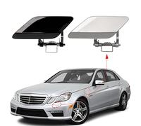 CZShiYue Front Bumper Headlight Washer Nozzle Cover Cap Fit for Mercedes Benz E-Class W212 E300 E350 E400 E550 2008 2009 2010 2011 2012 2013 2128600108 2128600208 (Unpainted, Right Passenger Side)