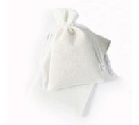 Czsycdsf 100 Pcs Natural Burlap Bags with Drawstring, Gift Jute Bags Cotton Drawstring Bags, Muslin Bag Reusable Sachet Bag for Jewelry Pouches, Wedding Favors, Party Wedding Home Supplies, 20x30cm