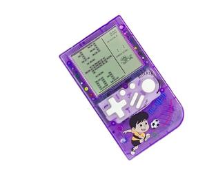 CZT Cute Block game Console 23 brick games Retro Children's game console Student game device Puzzle handheld console Electronic cube games Compact portable Christmas girl gifts (Purple)