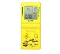 CZT Large Screen Brick Game Console Classic Puzzle Built-in 23 Games Speed/Difficulty Adjustable with 2 AA Batteries (Not Included) (Yellow)