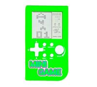 CZT Mini Puzzle Block Game Console Built-in 26 Retro Brick Games Travel/Indoor/Outdoor Leisure Handheld Game Console Portable Electronic Games Children/Students/Teens Toys (Green)