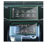CZTGML For For Q8 For Q7 2020 2021 Radio GPS LCD Dash Board Screen Guard Car Navigation Tempered Glass Screen Protective Film Car Screen Protector Anti-Glare(Upper and lower)